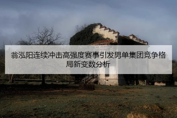 翁泓阳连续冲击高强度赛事引发男单集团竞争格局新变数分析